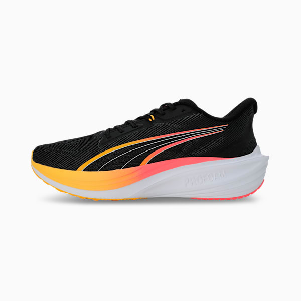 Darter Pro Running Shoes, PUMA Black-Sun Stream, extralarge-IND