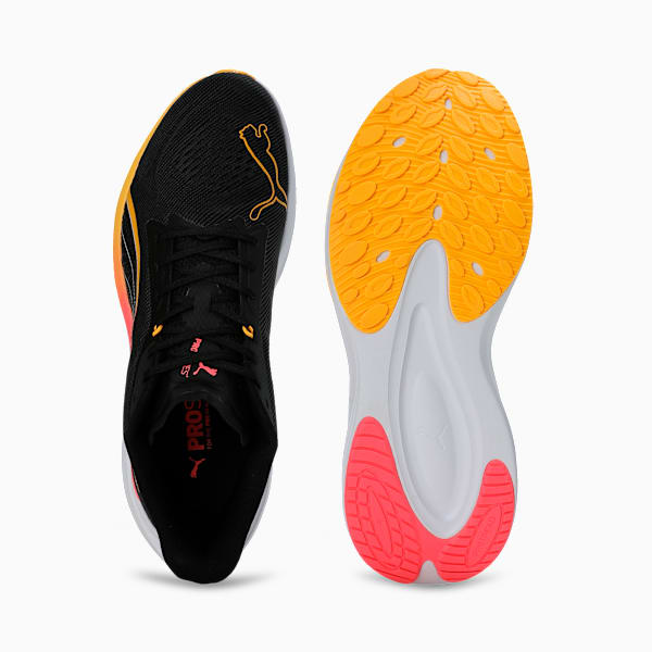 Darter Pro Running Shoes, PUMA Black-Sun Stream, extralarge-IND