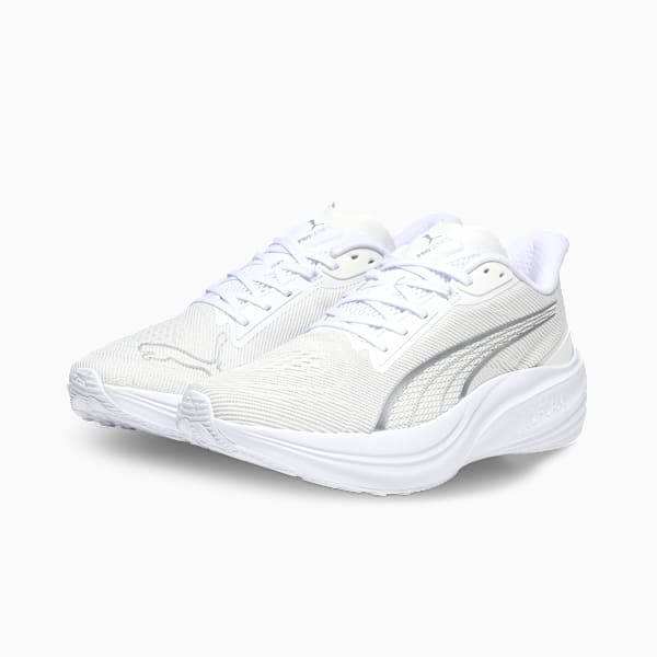 Darter Pro Running Shoes, PUMA White-PUMA Silver, extralarge-IND