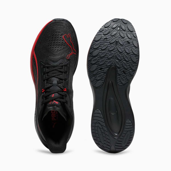 Darter Pro Fade Running Shoes, PUMA Black-For All Time Red, extralarge-IND