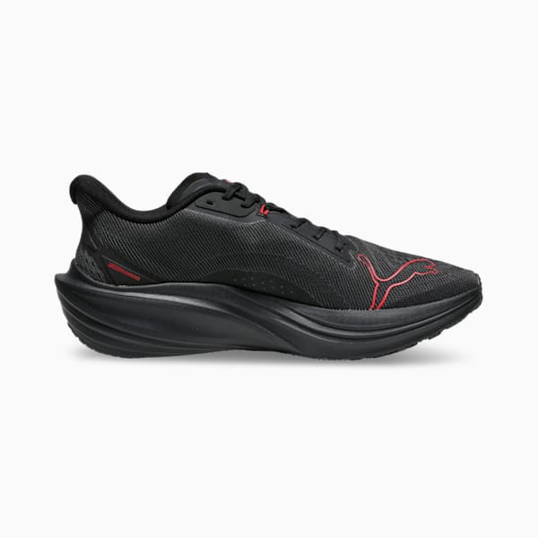 Darter Pro Fade Running Shoes, PUMA Black-For All Time Red, extralarge-IND