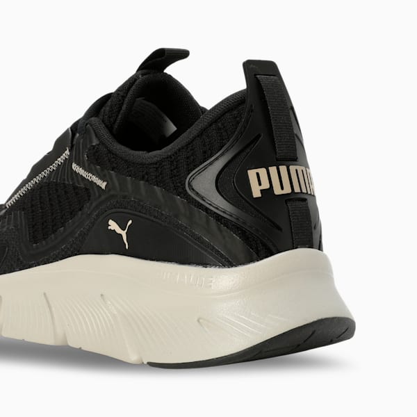 FlexFocus Lite Better Running Shoes, PUMA Black-Desert Dust, extralarge-IND