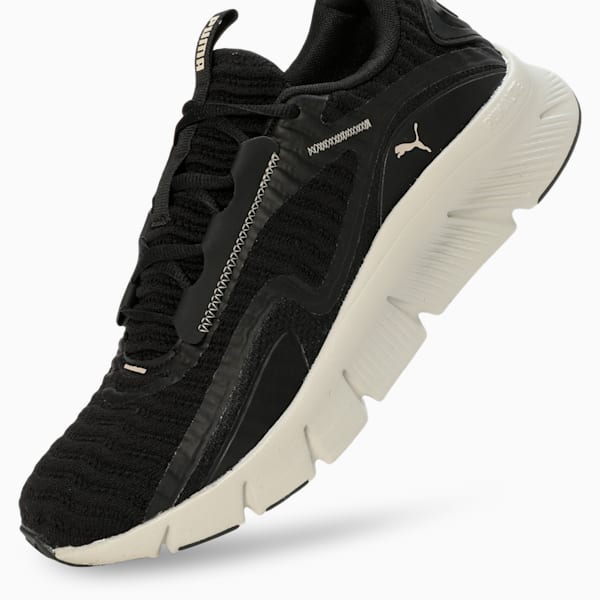 FlexFocus Lite Better Running Shoes, PUMA Black-Desert Dust, extralarge-IND
