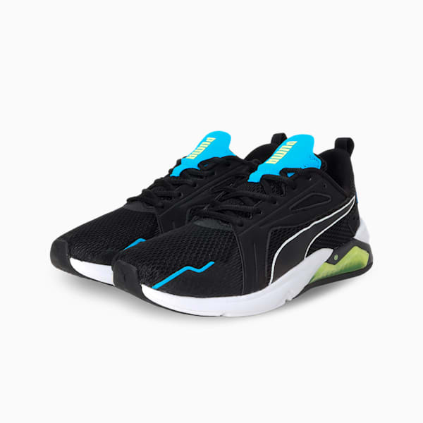 LQDCELL Method Res Men's Training Shoes, Puma Black-Nrgy Blue-Fizzy Yellow, extralarge-IND