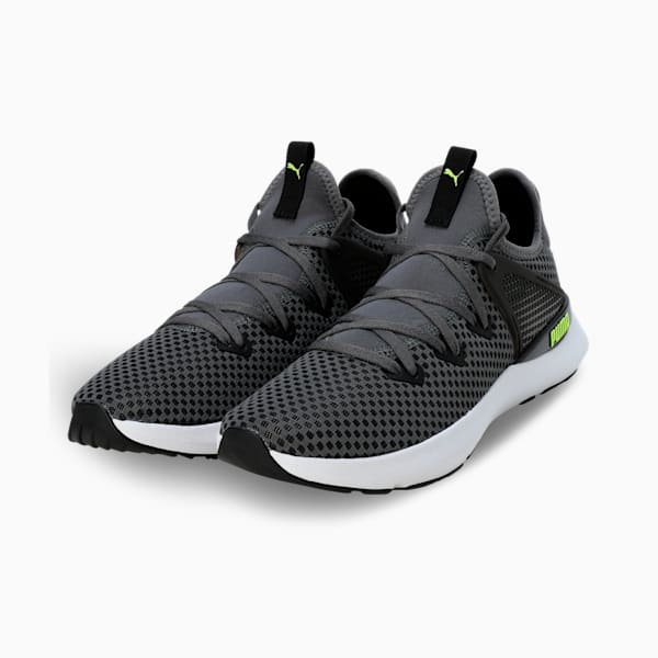 Pure XT Fresh Men's Training Shoes, CASTLEROCK-Puma Black-Lime Squeeze, extralarge-IND