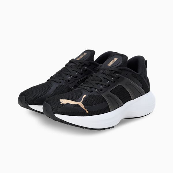 Scend Progressive Res Women's Running Shoes, PUMA Black-Puma Team Gold, extralarge-IND