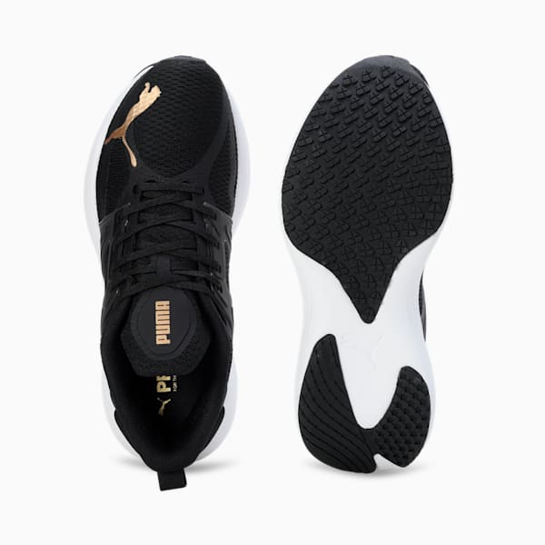 Scend Progressive Res Women's Running Shoes, PUMA Black-Puma Team Gold, extralarge-IND