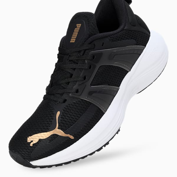 Scend Progressive Res Women's Running Shoes, PUMA Black-Puma Team Gold, extralarge-IND
