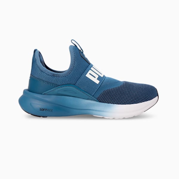 Kids Softride Enzo Evo Slip-On Shoes, Blue Horizon-PUMA White-PUMA Black, extralarge-IND