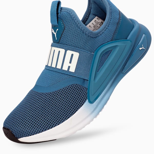 Kids Softride Enzo Evo Slip-On Shoes, Blue Horizon-PUMA White-PUMA Black, extralarge-IND