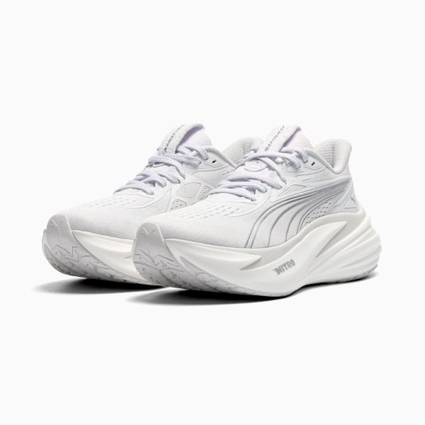 MagMax NITRO™ 2 Women's Road Running Shoes, PUMA White-PUMA Silver, extralarge