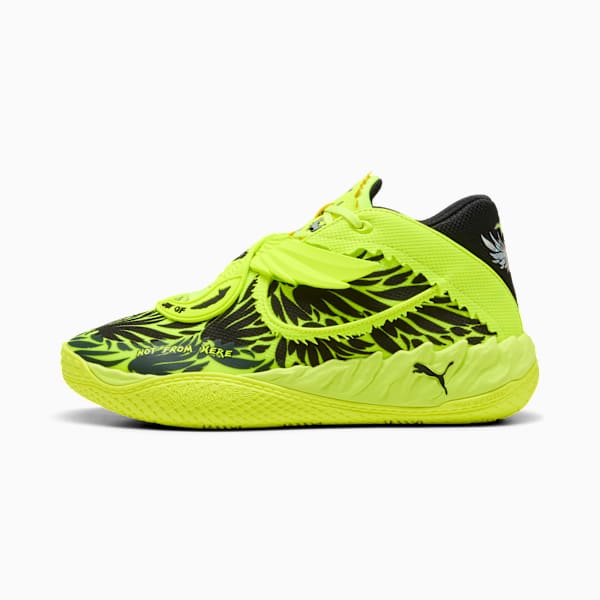 MB.05 Voltage Basketball Shoes Unisex, Yellow Alert-PUMA Black, extralarge-GBR