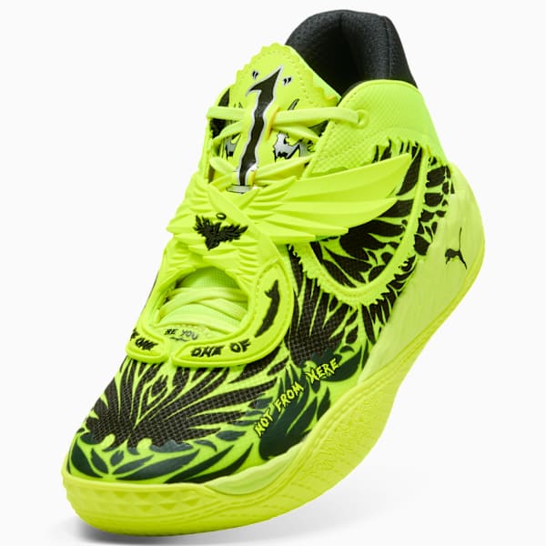 PUMA x LAMELO BALL MB.05 Voltage Basketball Shoes, Yellow Alert-PUMA Black, extralarge