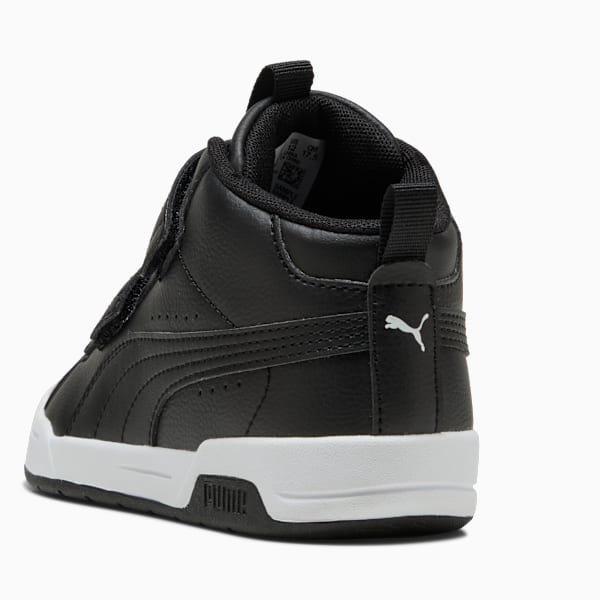 Multiflex 2 Mid Little Kids' Mid-Top Sneakers, PUMA Black-PUMA Black, extralarge