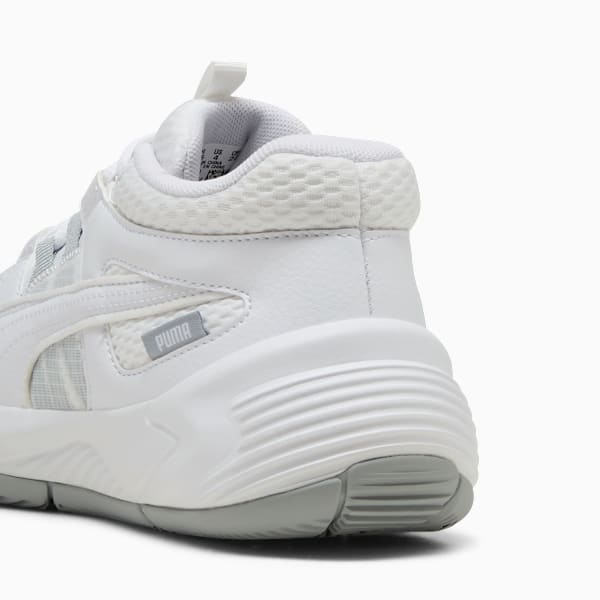 Uproar Basketball Shoes Youth, PUMA White-Cool Mid Gray, extralarge