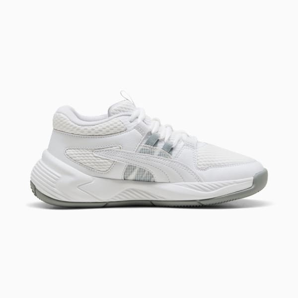Uproar Basketball Shoes Youth, PUMA White-Cool Mid Gray, extralarge
