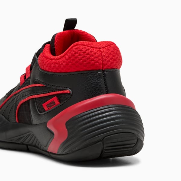 Uproar Basketball Shoes Youth, PUMA Black-For All Time Red, extralarge