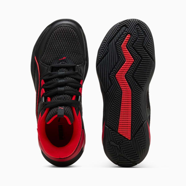 Uproar Basketball Shoes Youth, PUMA Black-For All Time Red, extralarge