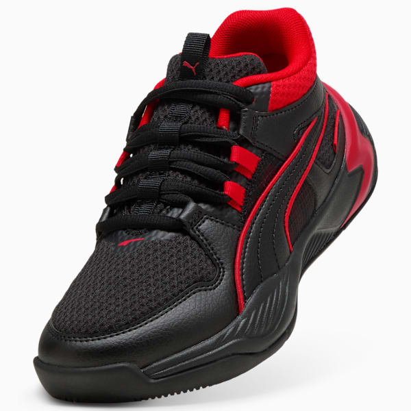 Uproar Basketball Shoes Youth, PUMA Black-For All Time Red, extralarge