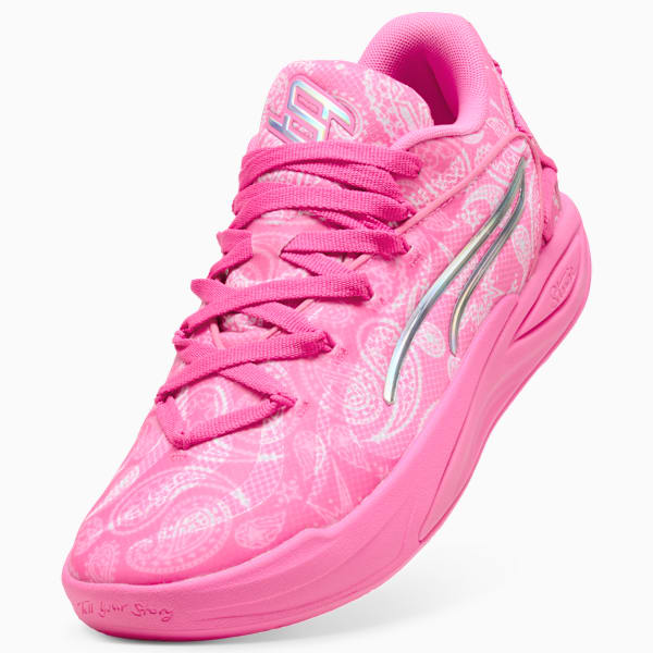 Stewie 4 ST4RZ Basketball Shoes Women, Pink Pixel-PUMA White, extralarge