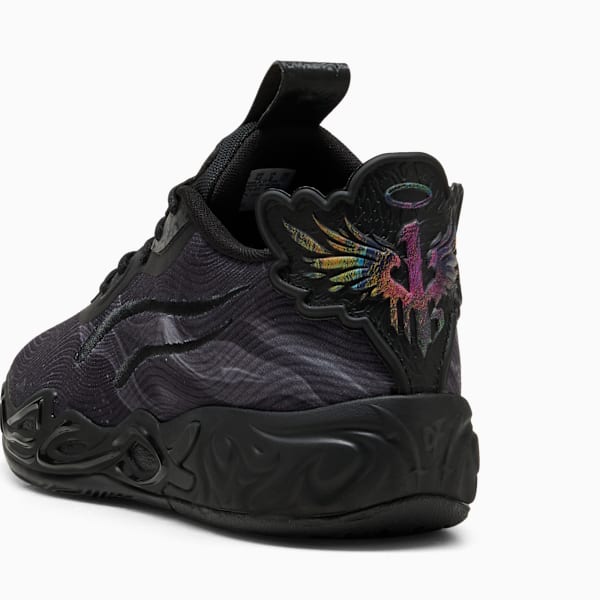 Tenis de básquet MB.04 Lo Team, PUMA Black-Dark Amethyst, extralarge
