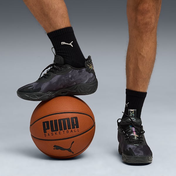 MB.04 Lo Team Basketball Shoes Unisex, PUMA Black-Dark Amethyst, extralarge-GBR