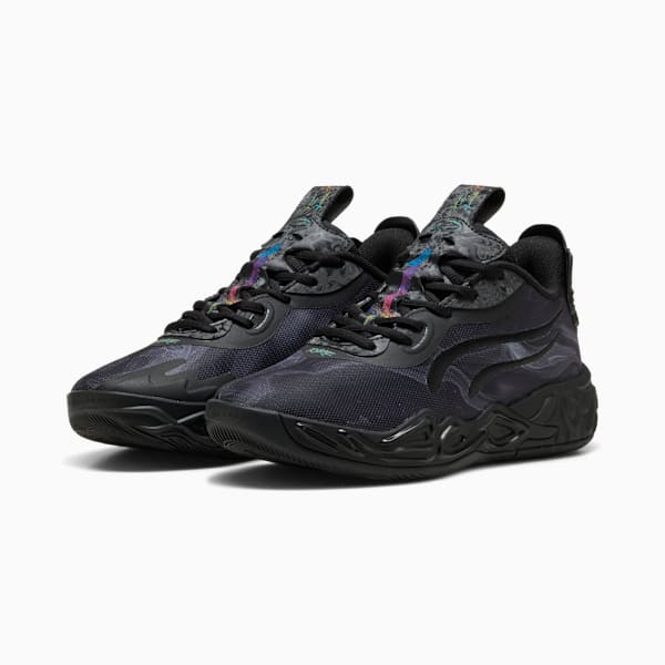 MB.04 Lo Team JR, PUMA Black-Dark Amethyst, extralarge