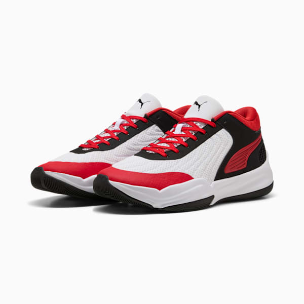 Court Pro 2 Basketball Shoes Unisex, PUMA Black-For All Time Red-PUMA White, extralarge-GBR