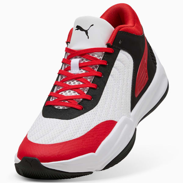 Court Pro 2 Basketball Shoes Unisex, PUMA Black-For All Time Red-PUMA White, extralarge-GBR