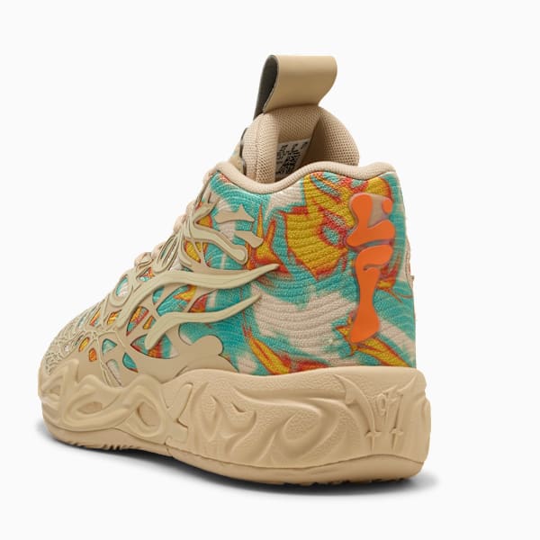 MB.04 Flare Basketball Shoes Unisex, Light Sand-Aquatic-Orange Glo, extralarge