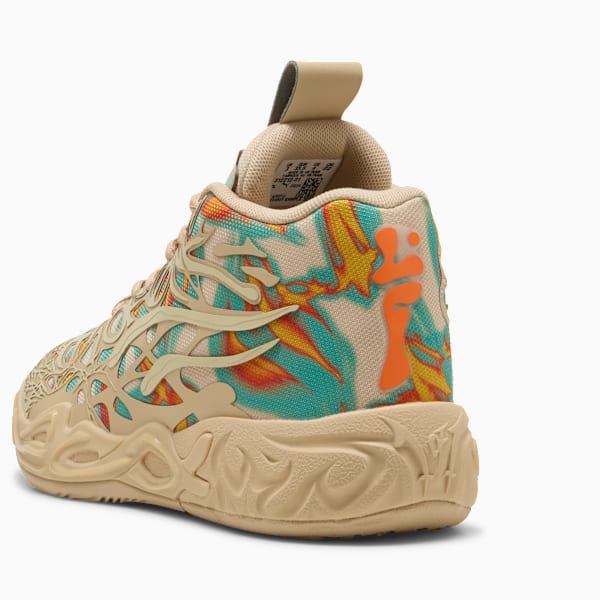 MB.04 Flare Basketball Shoes Youth, Light Sand-Aquatic-Orange Glo, extralarge