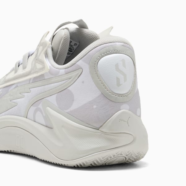Scoot Zeros II Basketball Shoes Unisex, Glacial Gray-PUMA White, extralarge