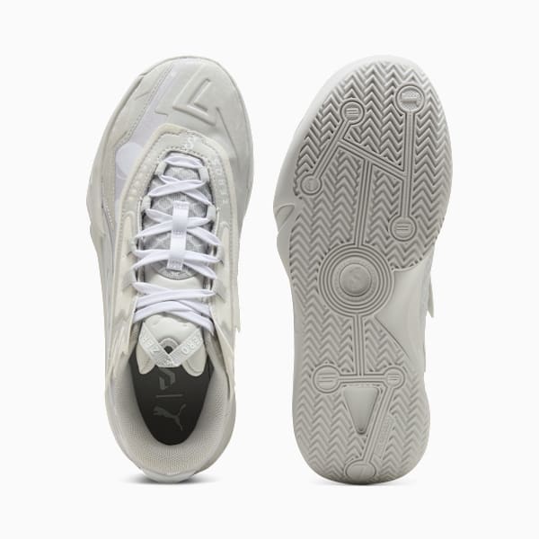 Scoot Zeros II Basketball Shoes Unisex, Glacial Gray-PUMA White, extralarge