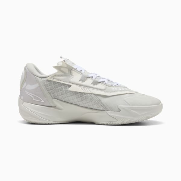 Scoot Zeros II Basketball Shoes Unisex, Glacial Gray-PUMA White, extralarge