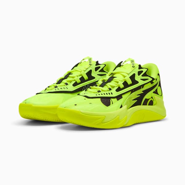 Scoot Zeros II Basketball Shoes Unisex, Yellow Alert-PUMA Black, extralarge