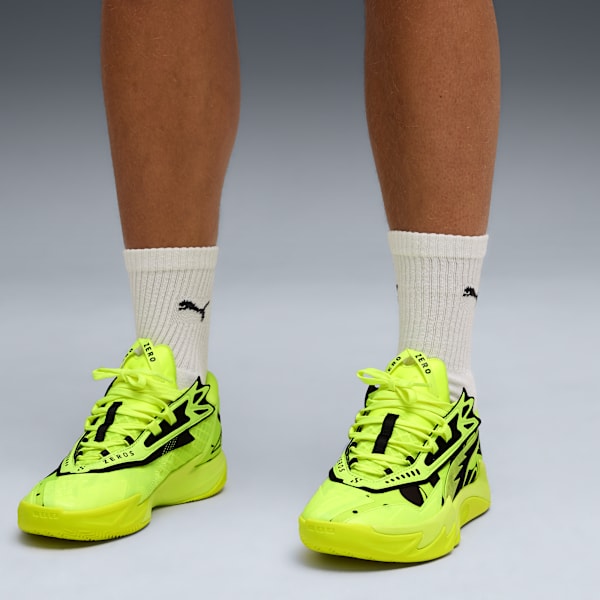 Scoot Zeros II Basketball Shoes Unisex, Yellow Alert-PUMA Black, extralarge