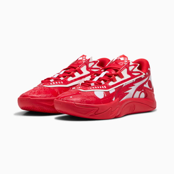 Scoot Zeros II Basketball Shoes Unisex, For All Time Red-PUMA White, extralarge-GBR