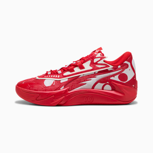 Scoot Zeros II Basketball Shoes Unisex, For All Time Red-PUMA White, extralarge-GBR