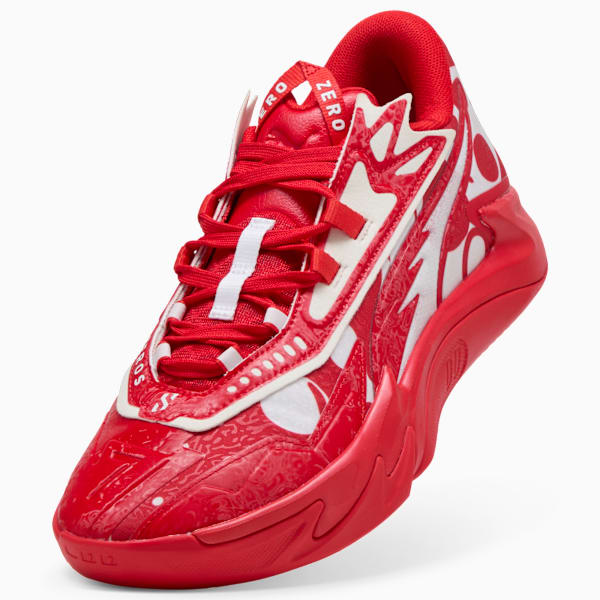 Scoot Zeros II Basketball Shoes Unisex, For All Time Red-PUMA White, extralarge-GBR