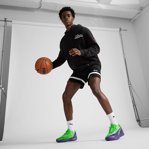 Tenis de basquetbol para hombre Scoot Zeros II NXTPRO Hoops, Team Violet-Fluro Green Pes, extralarge