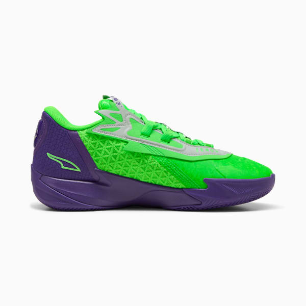 Tenis de basquetbol para hombre Scoot Zeros II NXTPRO Hoops, Team Violet-Fluro Green Pes, extralarge