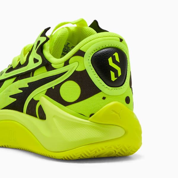 Scoot Zeros II Basketball Shoes Youth, Yellow Alert-PUMA Black, extralarge