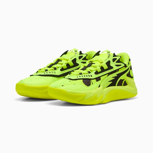Scoot Zeros II Basketball Shoes Youth, Yellow Alert-PUMA Black, extralarge