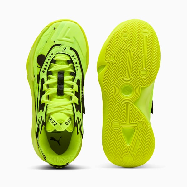 Scoot Zeros II Basketball Shoes Youth, Yellow Alert-PUMA Black, extralarge