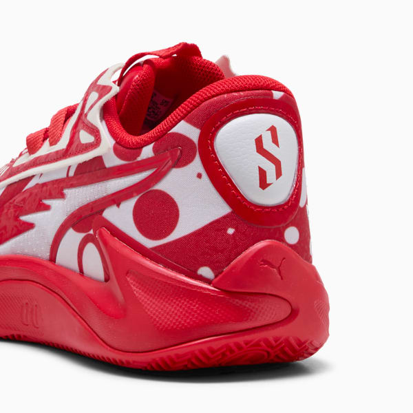 Scoot Zeros II Basketball Shoes Youth, For All Time Red-PUMA White, extralarge