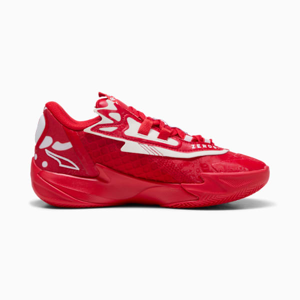 Scoot Zeros II Basketball Shoes Youth, For All Time Red-PUMA White, extralarge