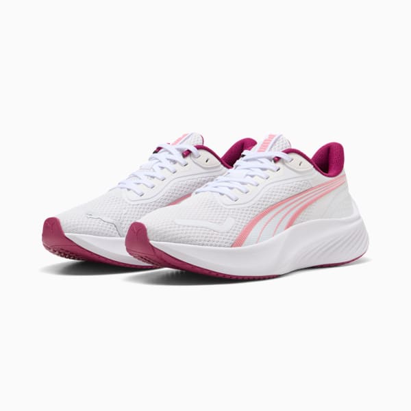 Pounce Lite Women's Running Shoes, PUMA White-Berry, extralarge