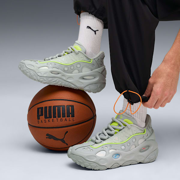 Lamelo Ball LaFrancé RNR Men's Sneakers, Flat Light Gray-Sunset Glow-Yellow Alert, extralarge