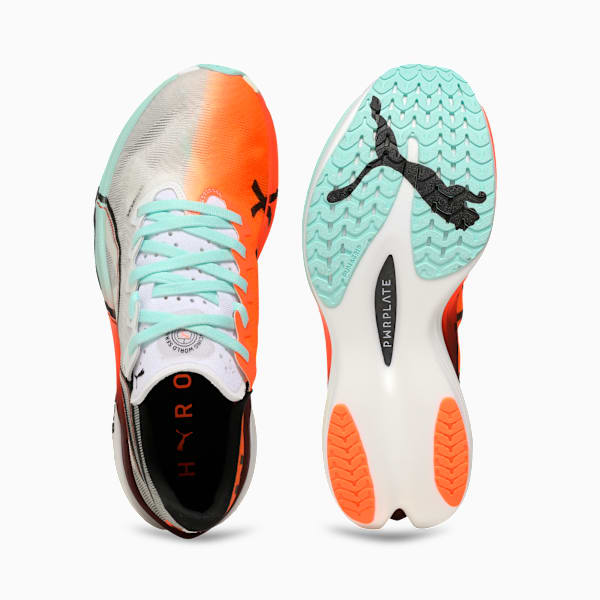 Deviate NITRO™ Elite 3 HYROX Women’s Running Shoes, PUMA White-Glowing Red-Mint Melt, extralarge-IND