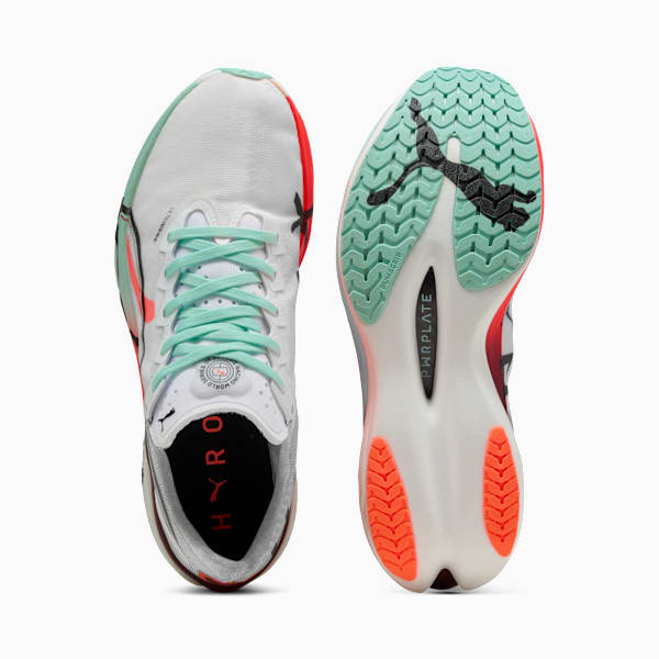 PUMA x HYROX Deviate NITRO™ Elite 3 Running Shoes Women, PUMA White-Glowing Red-Mint Melt, extralarge
